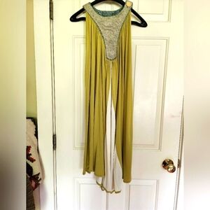 Nuvula Avant-garde  sleeveless dress size small artsy flowy bamboo spandex